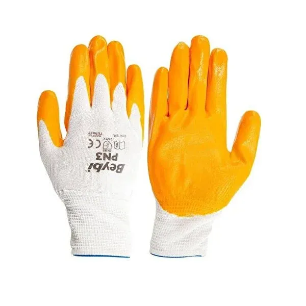PN3 Polyester Örme Nitril Eldiven
